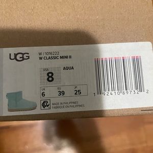 Classic Mini Uggs. Ice Blue